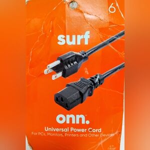 ONN  Running Black Universal Power Cable